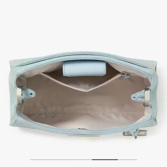 Kate Spade Denim $409 Tag Studded Madison Top Handle Crossbody Satchel - Picture 5 of 8